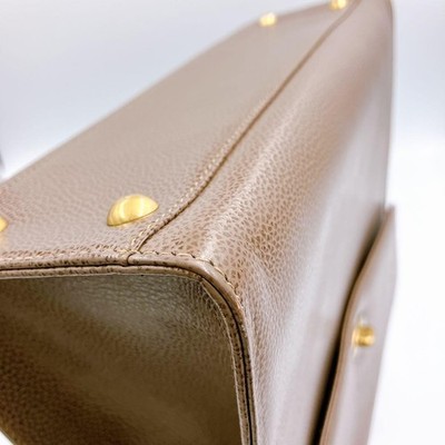 COACH Old 4414 Vintage Turn Lock Madison Brown Color Handbag