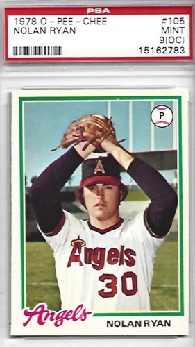 1978 OPC O-Pee-Chee Nolan Ryan #105, PSA 9 (OC)