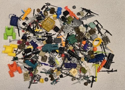 Huge Lote Of Original Hasbro G.I.Joe Accessories From 1982-94 Over 300 Pieces!