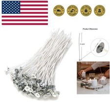 Candle Wicks,Candle Wicks for Candle Making,6 Inch 100 Piece DIY Pre-Waxed Co...