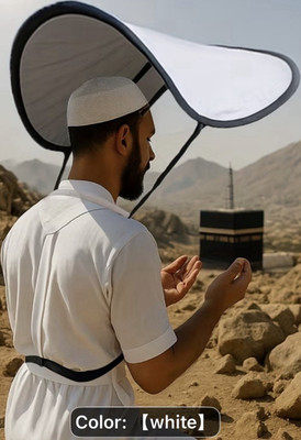 Portable Muslim Prayer Sunshade Hat for Hajj & Umrah