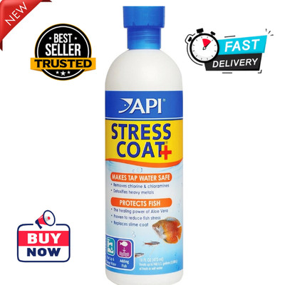 Api Stress Coat Aquarium Water Conditioner 16-Ounce Bottle