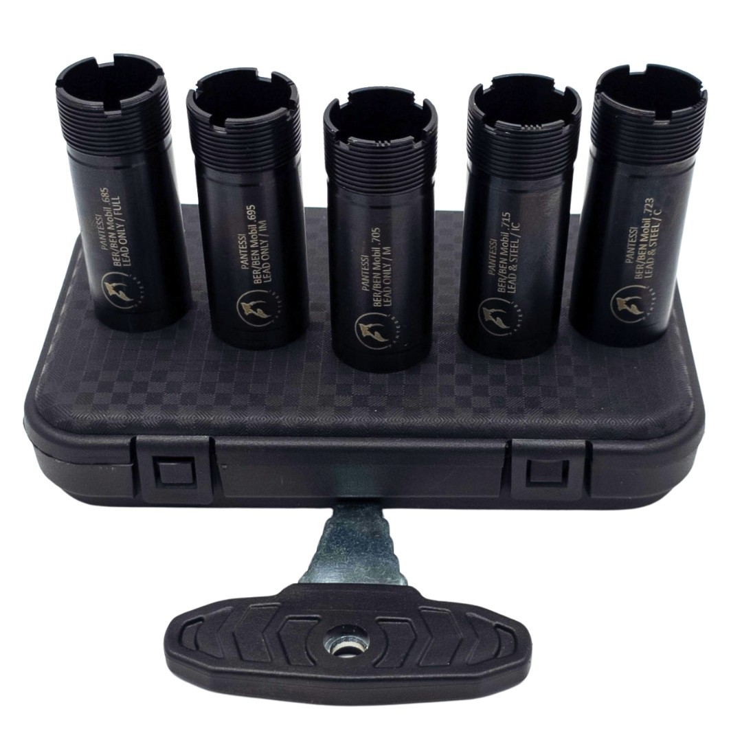Beretta/Benelli Mobil Thread Flush Chokes Set 12ga Black 5 Pieces