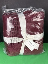 Berkshire Grace Fur and Loftmink Wearable Throw 58 in x 64 in Garnet