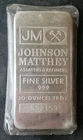 Johnson Matthey 10oz Silver Bar in Plastic