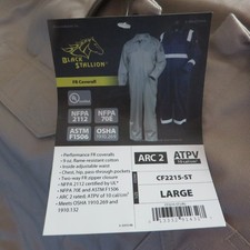 Black Stallion CF2215-ST Deluxe FR Cotton Coverall Arc Rated Stone Khaki Large