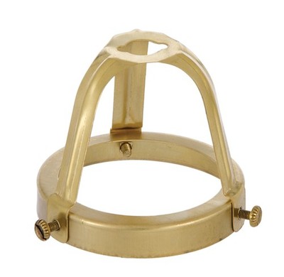 B&P Lamp 2 1/4 Inch Brass UNO Shade Holder