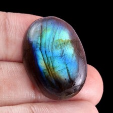 Natural Labradorite Oval Shape Cabochon Loose Gemstone 48.45 Ct. 30X21X8 mm