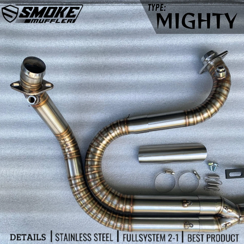 Harley-Davidson Dyna Street Bob 2006-11 tubo de escape 2 en 1 Foto 4 de 4