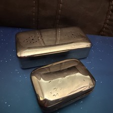 Vintage Chrome Soap Boxes
