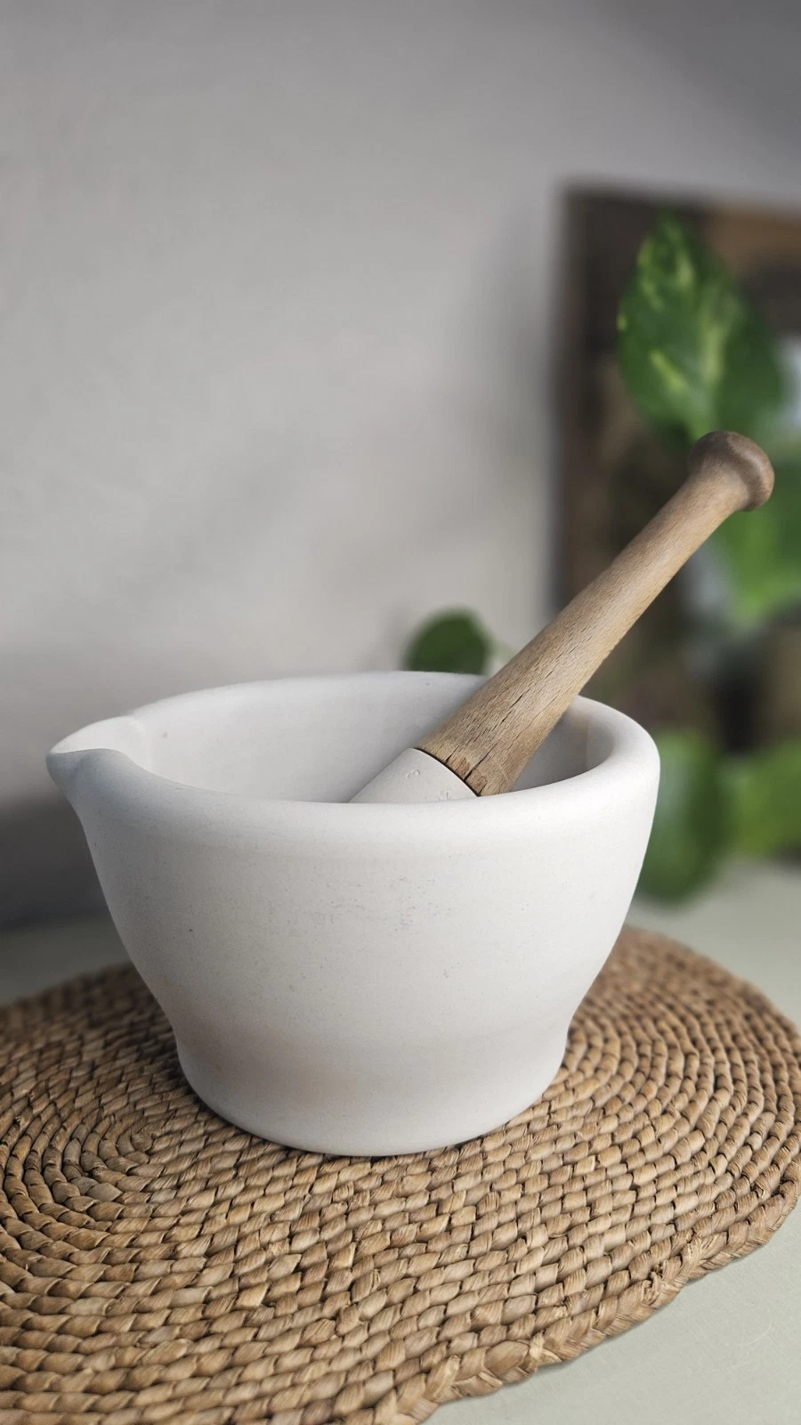Wedgwood Antique Mortar and Pestle English Ceramic Apothecary Cookery