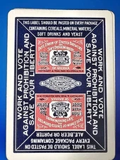 Rare And Historic Antique Intern'l Union Of United Brewery Playing Cards 1918