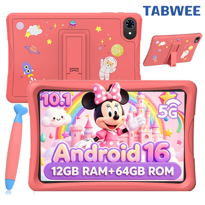 K10 Kids Kinder Tablet 10.1 Zoll Android 16 12GB+64GB WiFi 6 5000mAh
