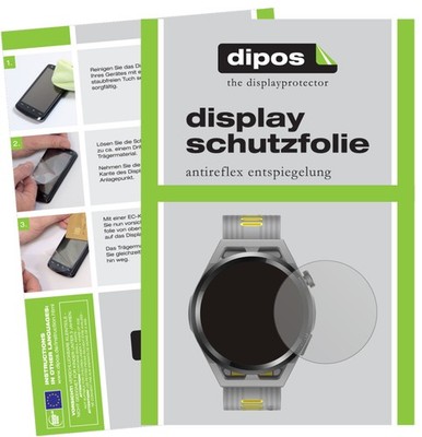 2x Schutzfolie matt für Huawei Watch GT Runner Displayschutzfolie Folie Display