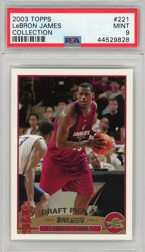 2003 LeBron James Topps Collection Rookie PSA 9 #221