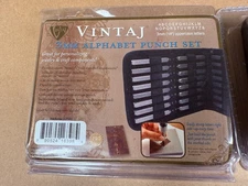 Beadsmith Vintaj 3mm 1/8"  Uppercase Alphabet Punch Set with Case V-LPS002