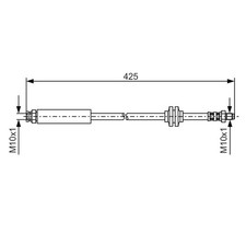 1x ORIGINAL® Bosch Bremsschlauch Vorne, Hinten für Opel CORSA D CORSA E ADAM