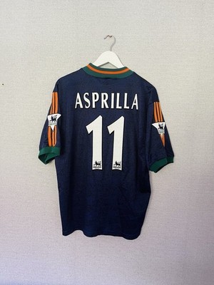 Newcastle United Away Football Shirt 1997/98 Asprilla L Original