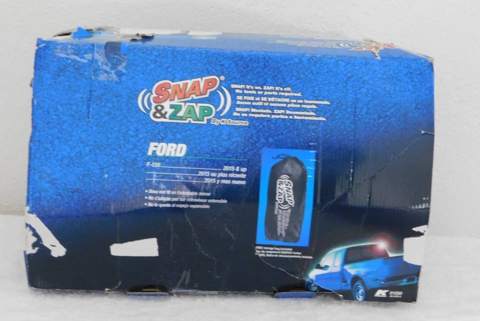 Par de espejos retrovisores de remolque Snap and Zap 81850 Ford F-150 2015-2020 nuevos - caja dañada Foto 3 de 4