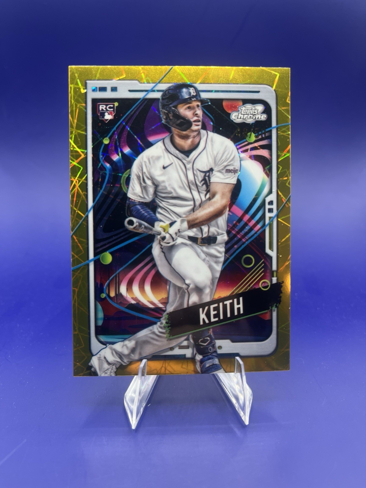 2024 Topps Cosmic Chrome - Colt Keith #195 Gold Interstellar Refractor /50 (RC)