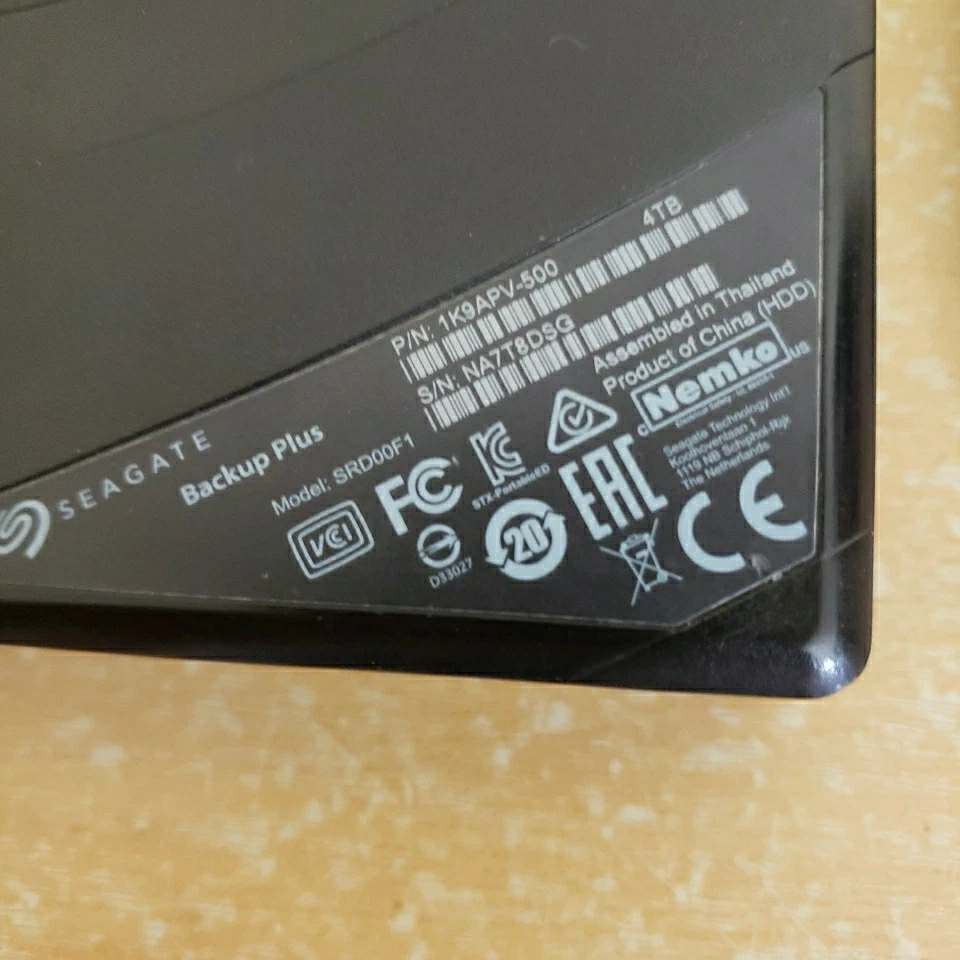 Seagate Backup Plus 4TB External Hard Drive USB 3.0 SRD00F1 1K9APV-500 - Image 4 of 4