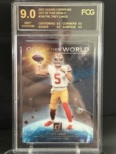 2021 Clearly Donruss TREY LANCE Out Of This World #OW-TRL Rookie  49ers SP FCG 9