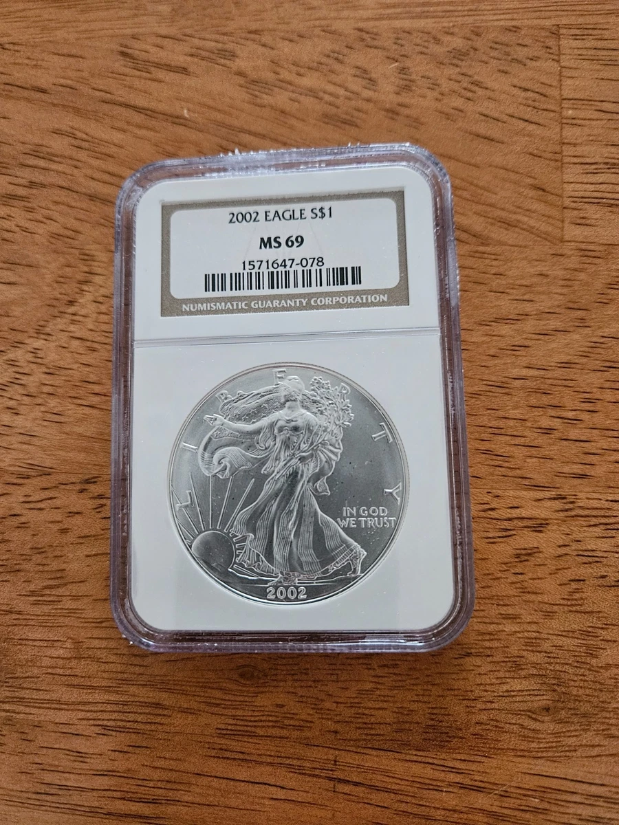 NGC Certified American Eagle MS 69 Silver Bullion Coins for sale