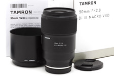 Near Mint Tamron 90mm f2.8 Di III VXD Macro Lens Sony FE with Box 52430