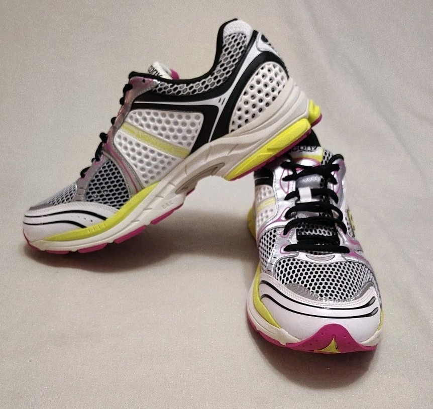 Saucony Size 13 -  ProGrid Triumph 4 White Fluo NWOT  thumbnail 4