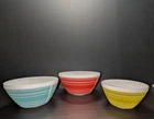 Vintage Charm Inspired By Pyrex "Memory Lane" 3-Piece Mixing Bowl nesting set