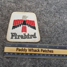Vintage Firebird Patch Car Auto Pontiac 80s Stained AE3