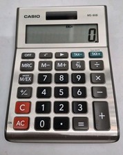 Casio Ms-80B Calculator Solar Cell and Battery Powered