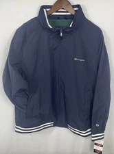 Champion Men's Bomber Full Zip Water Resistant Jacket Blue XXL NWT