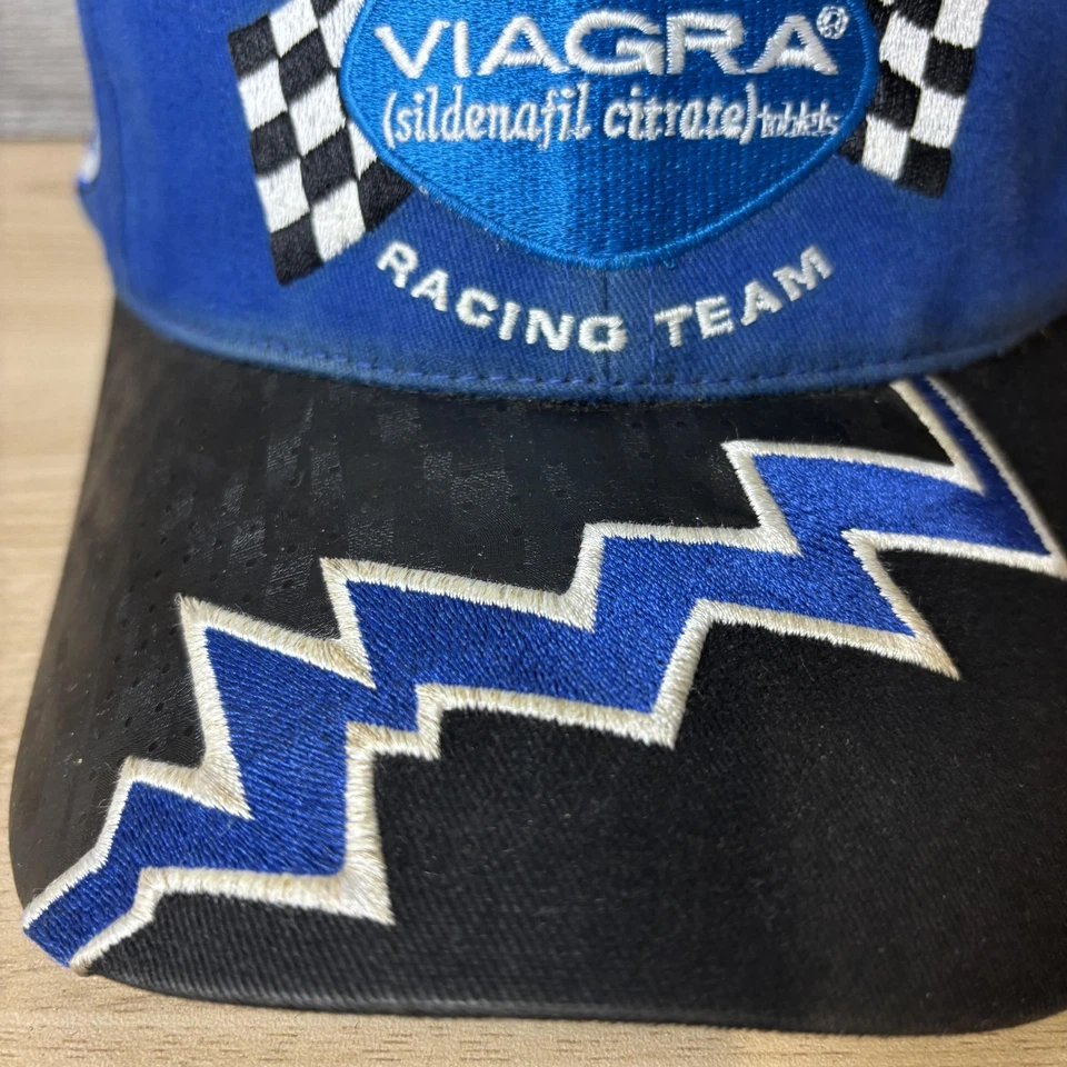 De colección Roush Racing Sombrero Gorra Correa Trasera Para Hombre Azul NASCAR Mark Martin 6 Viagra Foto 3 de 4