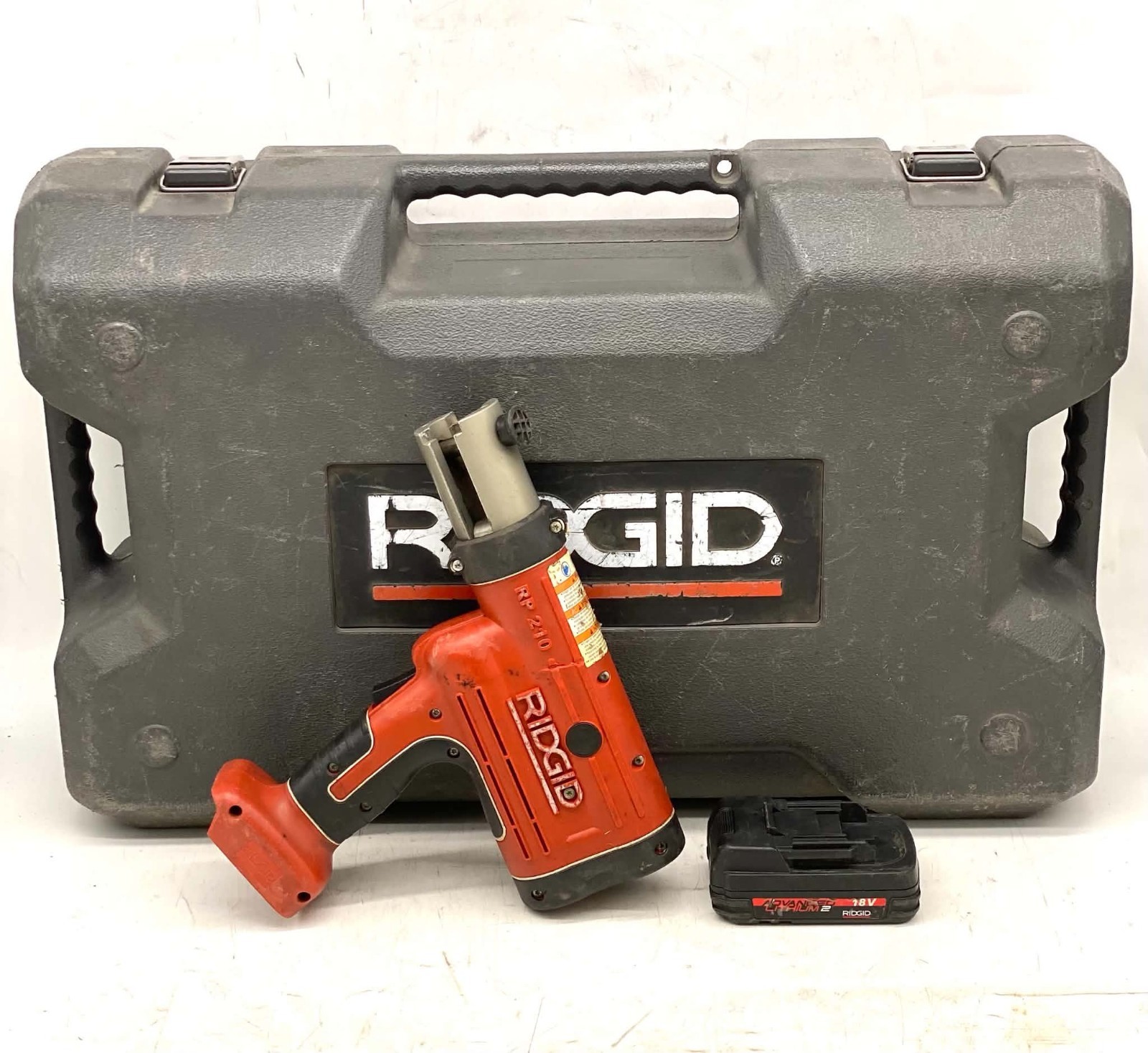 RIDGID RP 210 Compact Press Tool 18V w/ Case & Battery