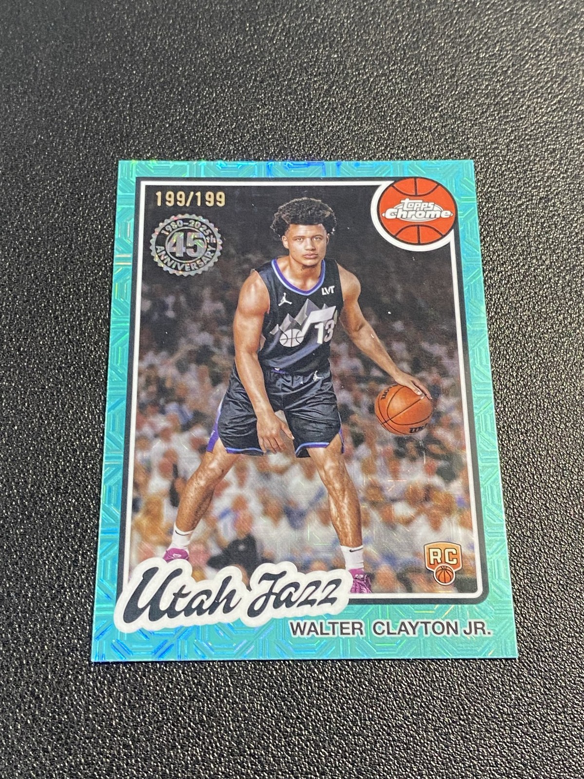 2025-26 Topps Flagship Walter Clayton Jr. RC Aqua Mojo 199/199 ≈ 1/1