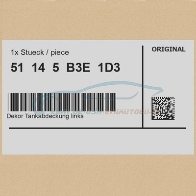 Original BMW 51145B3E1D3 - Dekor Tankabdeckung links