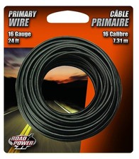 Southwire Road Power 16-Gauge 24-Foot Automotive Copper Wire - Black -...