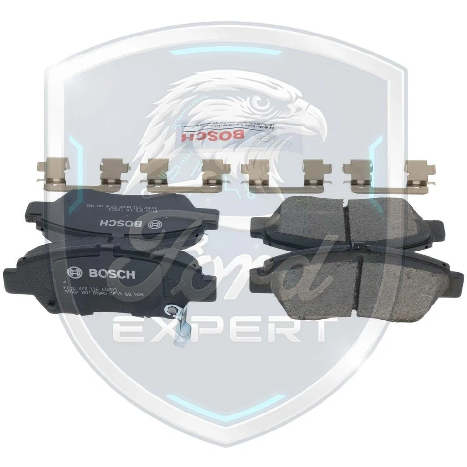 Kit de pastillas de freno delanteras de cerámica Bosch OEM para Honda CR-Z 2009-2020 aptas para 9 años de garantía Foto 2 de 4