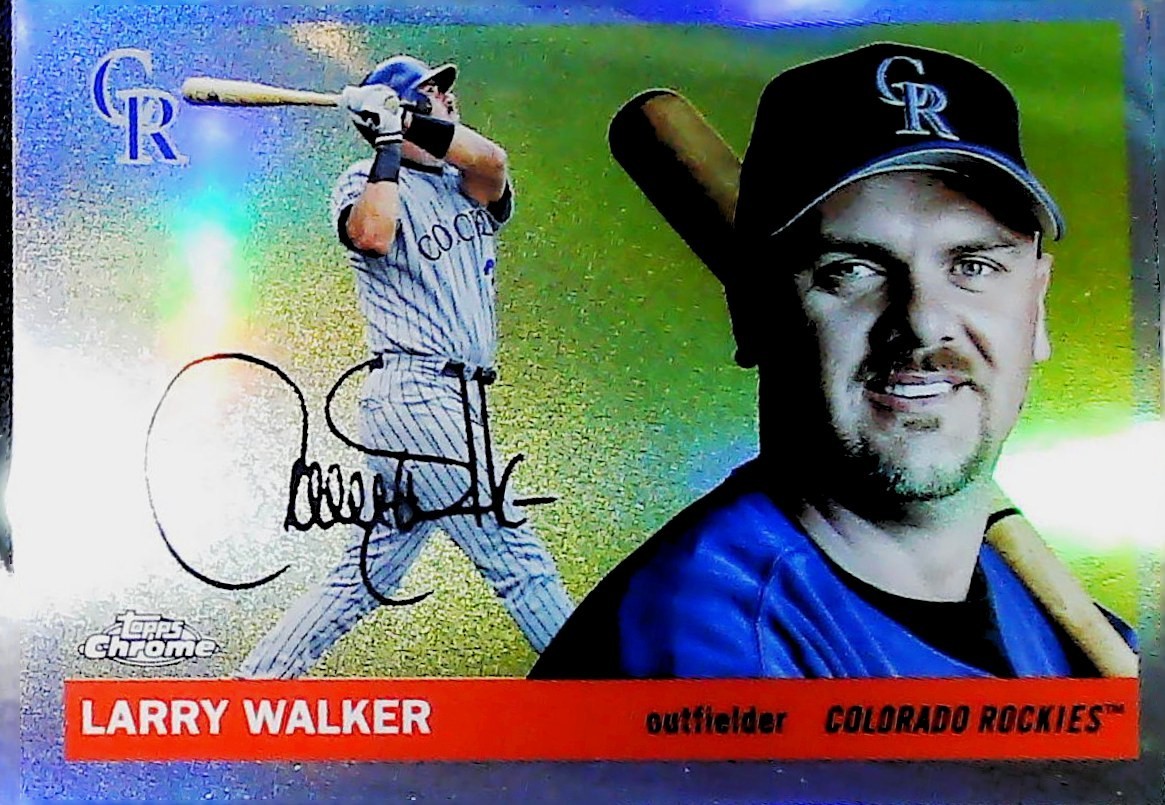 2025 TOPPS CHROME PLATINUM REFRACTOR #428 LARRY WALKER ROCKIES