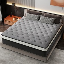 12"14" Mattress Hybrid Gel Memory Foam Medium Firm Twin Full Queen King In A Box