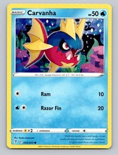 Carvanha #035/203 Common SWSH07: Evolving Skies Pokemon