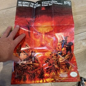 Romance of the Three Kingdoms Nintendo NES CIB Complete In Box Poster Manual 
