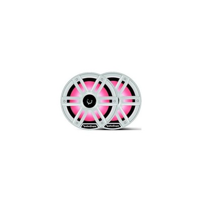Rockford Fosgate M2-8H Color Optix Marine 2-Way Horn Speakers, White / Stainless