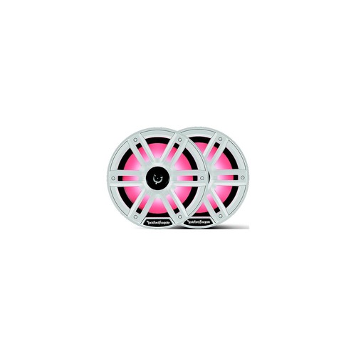 Rockford Fosgate M2-8H Color Optix Marine 2-Way Horn Speakers, White / Stainless - Bild 1 von 7