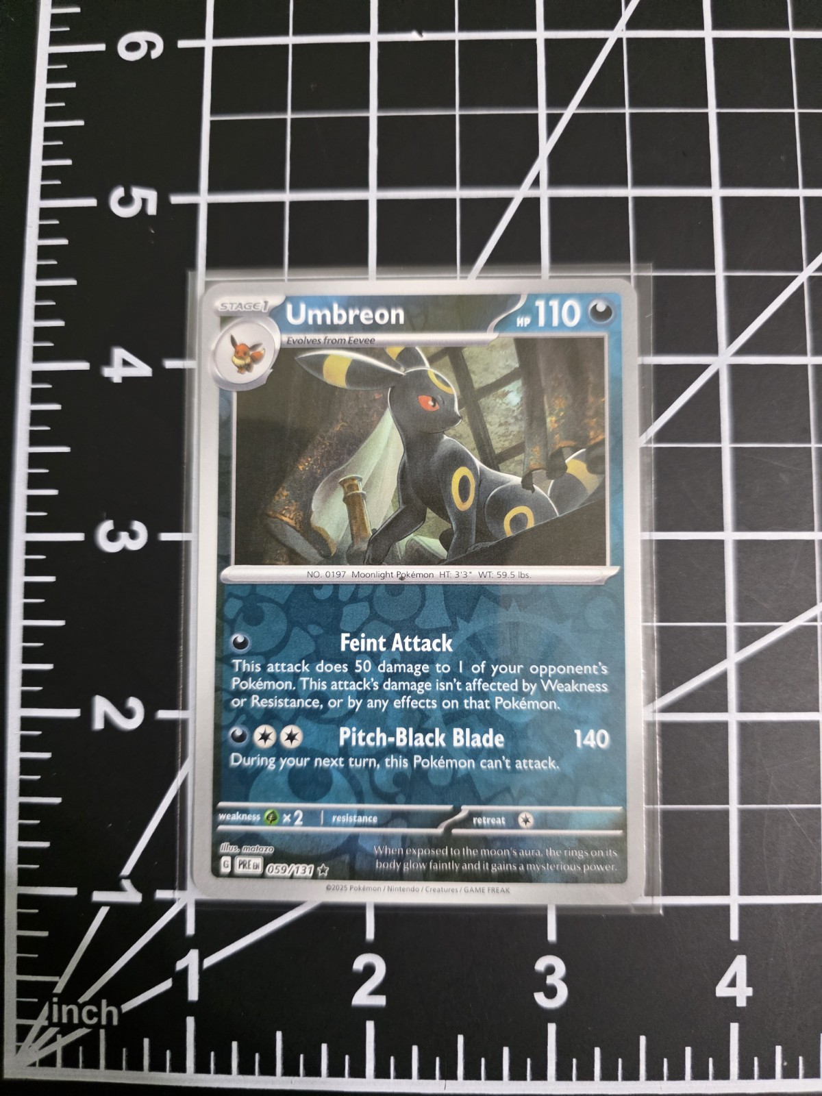 Umbreon PRE 059/131 Reverse Holo Pokemon Prismatic Evolutions NM/M