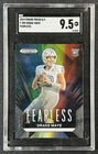 DRAKE MAYE SGC 9.5 2024 PANINI PRIZM DRAFT PICKS #F-DM ROOKIE FEARLESS RC 8049