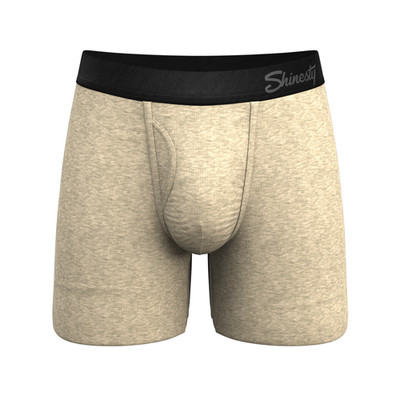 The Silver Fox | Oatmeal Heather Ball Hammock  Pouch Underwear With Fly