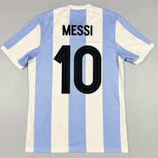 Adidas Argentina 50th Anniversary Soccer Jersey Messi #10 Football Shirt Mens M
