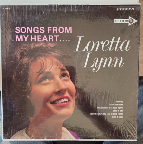 Loretta Lynn ‎Songs From My Heart 1967 LP Decca DL 74620 IN SHRINK